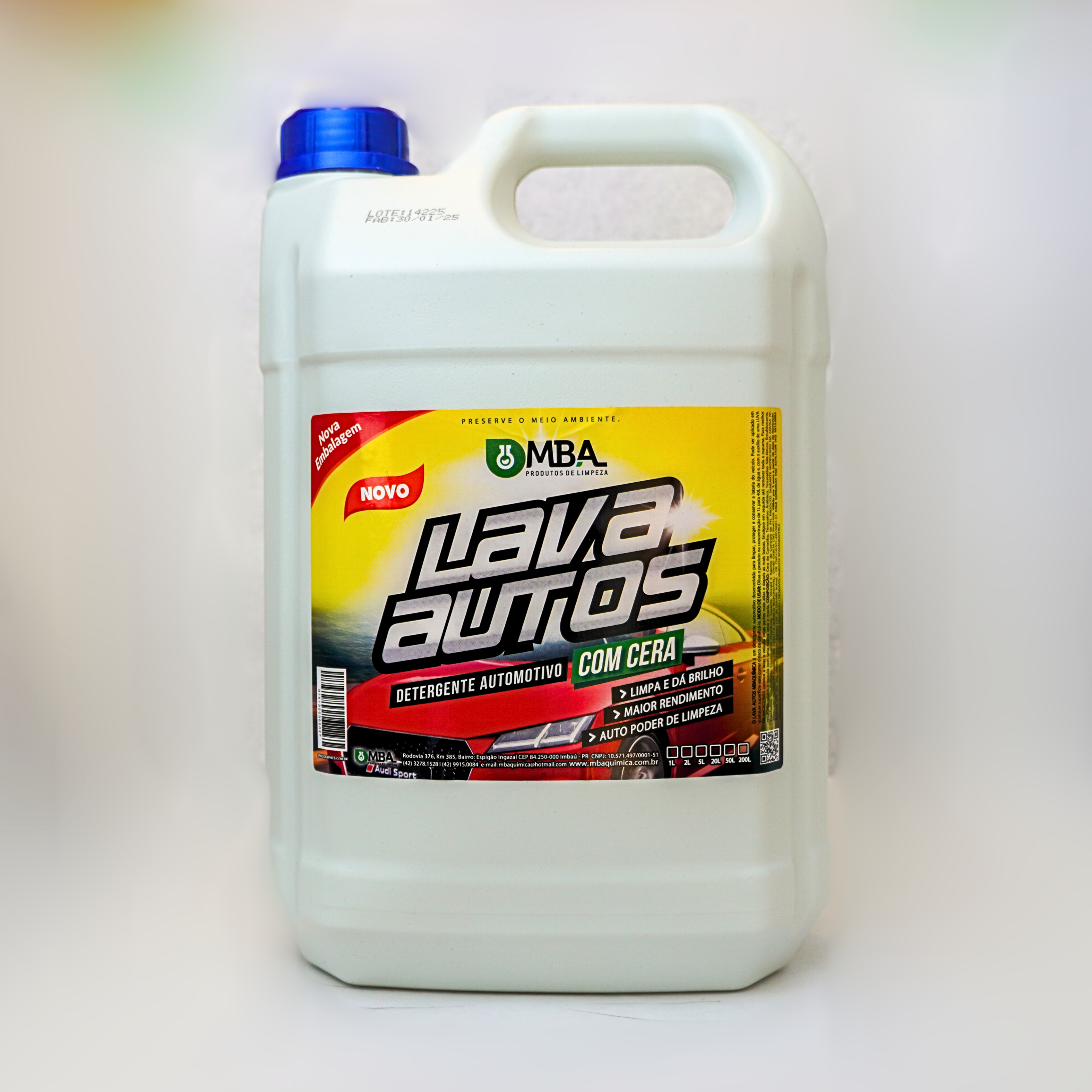 LAVA AUTOS COM CERA 5L
